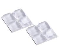Metafranc 646026 646026-Tope, Autoadhesivo, Transparente, 8 Unidades, protección eficaz de Superficies sensibles, Juego de amortiguadores para Puertas de Armario, 20 x 20 mm (8 Stück