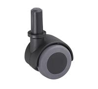 Metafranc 802220 Rueda Doble diámetro, Pasador y Manguito, TPR, rodamiento de Deslizamiento, Ø 40 mm