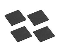 Metafranc Almohadillas, autoadhesivas, negras, 4 unidades, amortiguadores, antideslizantes para muebles y objetos, 646056, 40 x 40 mm (4 Stück)