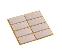 Metafranc TopSoft 644856 - Protectores de fieltro para muebles y sillas (autoadhesivos, 20 x 40 mm, 8 unidades), color beige