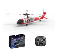 MetaHrystynx Helicóptero UH-60 RC, modelo de helicóptero militar RC de 2.4G 5CH con retención de altitud barométrica, posicionamiento de flujo óptico, vuelo invertido de una tecla para principiantes