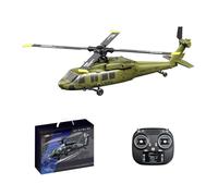 MetaHrystynx Helicóptero UH-60 RC, modelo de helicóptero militar RC de 2.4G 5CH con retención de altitud barométrica, posicionamiento de flujo óptico, vuelo invertido de una tecla para principiantes