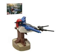 MetaHrystynx Juego de bloques de construcción de pájaros de granero, MOC-190893, modelo de exhibición de bloques de construcción de pájaros, modelo temático de animales coleccionables para construir y