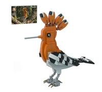 MetaHrystynx Juego de construcción de pájaros de vida silvestre, MOC-247196, modelo de exhibición de bloques de construcción de pájaros con base de escena de rama, modelo temático de animales
