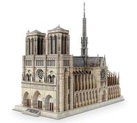 MetaHrystynx Kit de modelo de montaje de catedral de Notre Dame de madera 3D, juego de construcción de arquitectura de madera de 293 piezas, exhibición decorativa para adultos, rompecabezas de