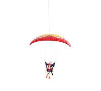 MetaHrystynx Mini modelo de parapente eléctrico, adorno colgante de coche con temática de aviación con material de poliuretano suave al tacto, resiste el agua, arañazos, caídas accidentales, regalo