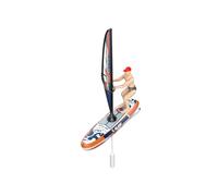 MetaHrystynx Mini velero de control remoto, barco RC de 2.4 G con luces LED, diseño de nunca vuelta, velocidad rápida/lenta, barco de agua para interiores y exteriores para adultos (azul)