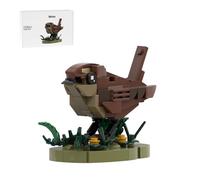 MetaHrystynx Wren Bird - MOC-244558 - Juego de bloques de construcción de pájaros con temática natural para adultos, decoración artística de oficina en casa, regalos STEM para amantes de los animales