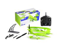 MetaHrystynx XK A310 Beech D17S RC Avión, 2.4G 4CH EPP Modelo de avión de ala fija con un giroscopio de 6 ejes, 400 mm de envergadura 3D/6G realista de dos alas para principiantes (RTF/verde)