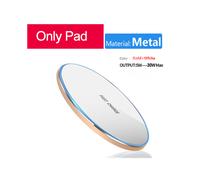 (Metal 100 W dorado) Base de carga rápida inalámbrica para Samsung Note Huawei Xiaomi 100W con cargador