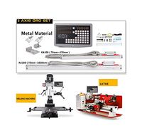 Metal 2-Eje SDS6-2V KA300 Y Ka500 Pequeñas escalas lineales Longitud del codificador 0-1020mm Tornos y fresado máquinas de perforación Kit de pantalla digital para torre(KA300 KA300 SDS6-2V)