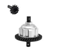Metal 37T/13T Conjunto diferencial delantero RC piezas de actualización para TRAXXAS 1/10 4WD MAXX Monster TRUCK-89076-4 W/WIDEMAXX 1/8 6S MAXX SLASH-102076-4 RC Car (plata)