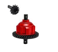 Metal 37T/13T Conjunto diferencial delantero RC piezas de actualización para TRAXXAS 1/10 4WD MAXX Monster TRUCK-89076-4 W/WIDEMAXX 1/8 6S MAXX SLASH-102076-4 RC Car (rojo)