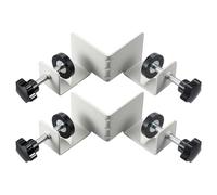 Metal Angle Clamp Set - 90 Degree Corner Clamping Tool, 2 Pieces T Shaped Design, Adjustable Swing Jaw Mechanism, Strong Grip Build | Cabinet Woodworking Accessories Kit, Furniture Assembly Equipment