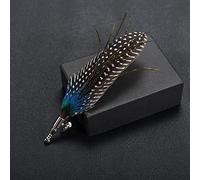 Metal Badge Classic Feather Brooch Scarf Buckle Lapel Pins & brooches Jewelry Bridge Suit Wedding Men Accessories Made in China