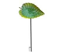 Metal Bird Bath, Leaf Stand Hummingbird Feeder, Decorative Water Basin for Outdoor Attraction, Weather Resistant Iron Construction, Garden Patio Ornament, Bird Feeding Station for Backyard Balcony