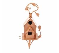 Metal Bird House con Poste, Estaca de Casa de Pájaros de Hierro Fundido para la Decoración del Jardín, Presente Ideal para Amantes de la Casa de Aves, Ensamblaje de Bricolaje, (3#)