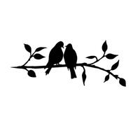 Metal Bird - Iron Artwork | Garden Ornament - Blackbird Shape Garden Stake