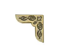 Metal Book Corner Protectores Edge Cover Guard 21 x 21 x 5 mm, bronce tono, 100 unidades