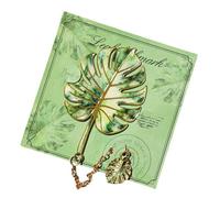 Metal Bookmark, Artistic Botanical Leaf Reading Book Marker Vintage Book | Artistic Botanical Leaf Reading Book Marker, Vintage Bookmarks, Elegant Page Holder, for Reading, Library, School, Dorm