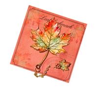 Metal Bookmark - Botanical Leaf Book Marker | Artistic Vintage Design | Decorative Reading Accessory Aesthetic Bookmarks for Reading Library School Dorm Office Women Men Teacher Writer Student