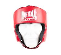METAL BOXE - Casco de boxeo junior de color rojo