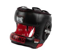 METAL BOXE Casque à Barre Sparring Senior Cascos Deportivos de Combate, Adultos Unisex, Negro/Rojo