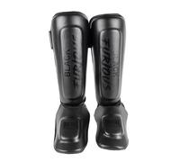 METAL BOXE - Espinilleras con protección de pie Black Furious, L
