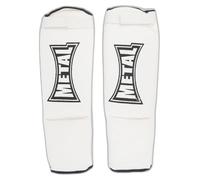 METAL BOXE - Espinilleras con protección de pie, Color Blanco, L
