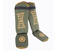 METAL BOXE - Espinilleras con protección de pie, Military (Militar), M