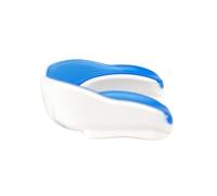 METAL BOXE - Protector bucal de gel Junior, color blanco y azul