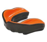 METAL BOXE - Protector bucal de gel Junior, color negro y naranja