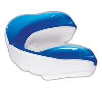 METAL BOXE - Protector bucal de gel Senior, color blanco y azul