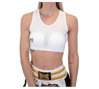 METAL BOXE - Sujetador para mujer con fundas para protección de pecho, color blanco, XL