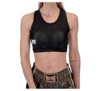 METAL BOXE - Sujetador para mujer con fundas para protección de pecho, color negro, S