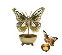 Metal Butterfly Candle Holder | Design Accent Metal Romantic Holder For Tea Light Display Candlestick,Decorative Charm Banquet Decorations For Living Room, Study Room, Dining Rooms,
