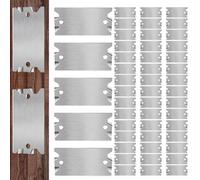 Metal Cable Protection Plate - 50PCS 1.5 X 2.5 Inch Steel Anti-Nail Shield, Wall Barrier | Protect Plumbing Wiring Electrical Cables for Safety Projects