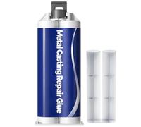 Metal Casting Repair Glue,Strong Foundry Glue,Metal Repair Glues,High Strength Bond Waterproof Enhanced Casting Glues Adhesive for Plastic,Ceramic,Wood,Fast Curing & Heat Resistant,Quick Fix (1Pcs)