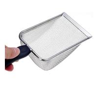 Metal Cat Litter Scoops, Non-Stick Deep Shovel Scooper, Sifting Curved Scoopers for Litter Box Cleaning, Heavy Duty Cat Poop Scoop for Daily Pet Care, 10.8x3.9x1.9 Inches