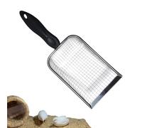 Metal Cat Litter Scoops, Non-Stick Deep Shovel Scooper, Sifting Curved Scoopers for Litter Box Cleaning, Heavy Duty Cat Poop Scoop for Daily Pet Care, 10.8x3.9x1.9 Inches