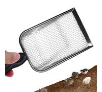 Metal Cat Litter Scoops, Non-Stick Deep Shovel Scooper, Sifting Curved Scoopers for Litter Box Cleaning, Heavy Duty Cat Poop Scoop for Daily Pet Care, 10.8x3.9x1.9 Inches