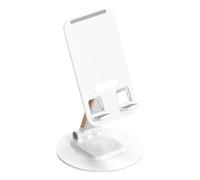 Metal Cell Phone Stand, Rotating Cell Phone Stand For Desk, Sturdy Metal Base, 360 Degree Rotating Adjustable Metals Phones Stands | Non-Slip Cellphone Cradle and Portable Smartphone Base For Table