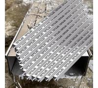 Metal Channel Drain Kit Water Drainage for Outdoor Patio Yard Garden and Under Deck 1M Slotted Trench
