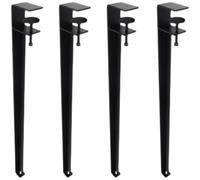 Metal Clamp Legs F Shaped Furniture Coffee Table Bar Legs Design Leg Support Clamping Metals DIY Tabletop Metal Coffee