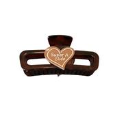 Metal Claw Clips,Pearl HairClips,Clips Large Plush Clips for el cabello Clip for el cabello grande Clip for el cabello con forma de corazón Negro Rojo Marrón Tiburón Clip for el cabello tocado francés