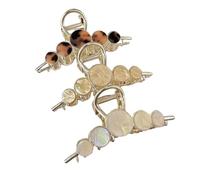 Metal Claw Clips,Pearl HairClips,Clips Large Plush Horquilla de pinzas for el cabello for mujer con clip de metal en la parte posterior de la cabeza Accesorios for el cabello con clip de tiburón grand