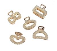 Metal Claw Clips,Pearl HairClips,Clips Large Plush Pinzas for el cabello Clip de aleación Clip de tamaño mediano Agarre en la cabeza trasera Tocado pequeño con horquillas Horquilla con clip superior(5