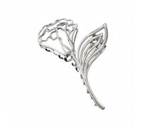 Metal Claw Clips,Pearl HairClips,Clips Large Plush Pinzas for el cabello, horquilla de flores, horquilla femenina con rosa hueca, Clip de tiburón for la cabeza trasera del cabello(Silver)