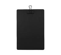Metal Clipboard with Hanging Hook | Rustproof & Scratch Resilient Iron Board for Writing/Drawing/Painting | 12.5x8.5 Inch Portable Drafting Panel (Black)