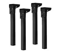 Metal Coffee Table Legs,Folding Table Legs Self-Locking Hinge Metal Furniture Support Legs,Foldable Furniture Feet,for Bedside Tables,Laptop Table (25cm(9.84in),Black)